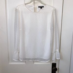 Banana Republic Factory Eyelet Long-Sleeved Blouse